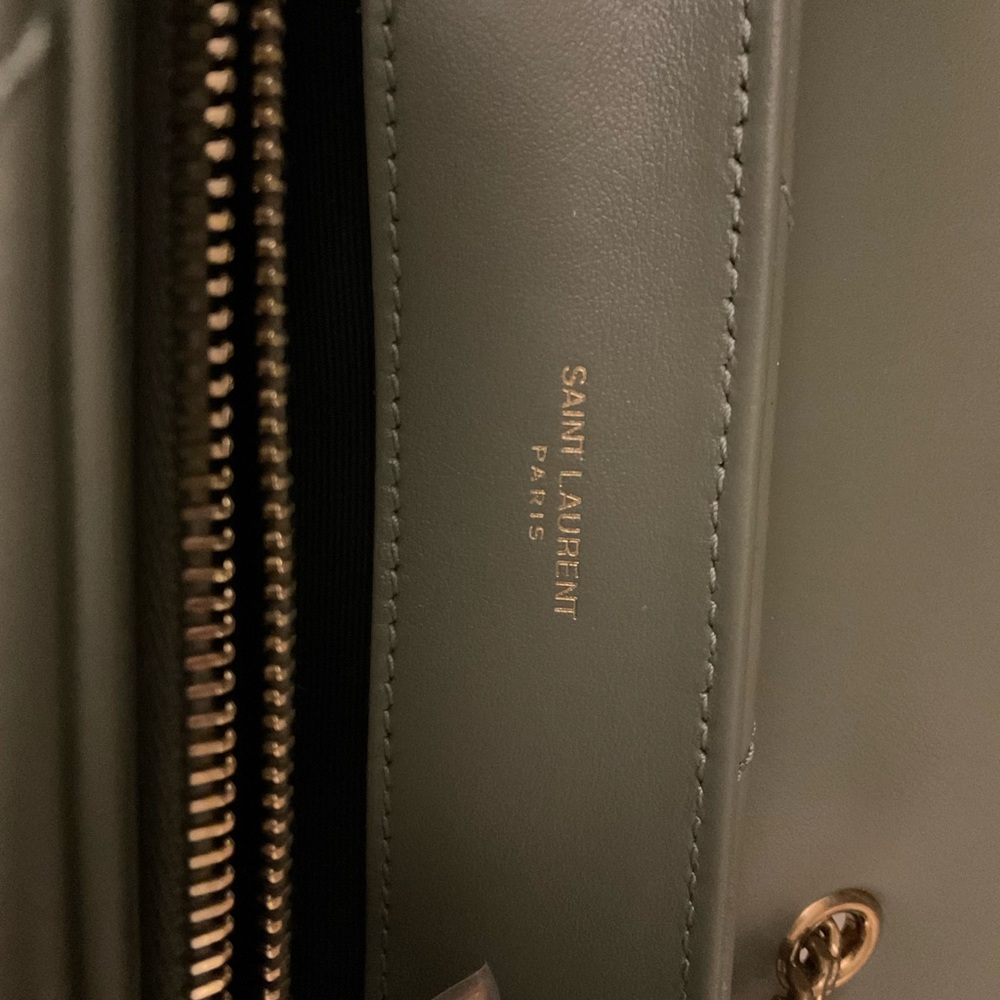 Brand New SS23 Yves Saint Laurent LouLou bag (small). In newest color Sage Green - Picture 9 of 10